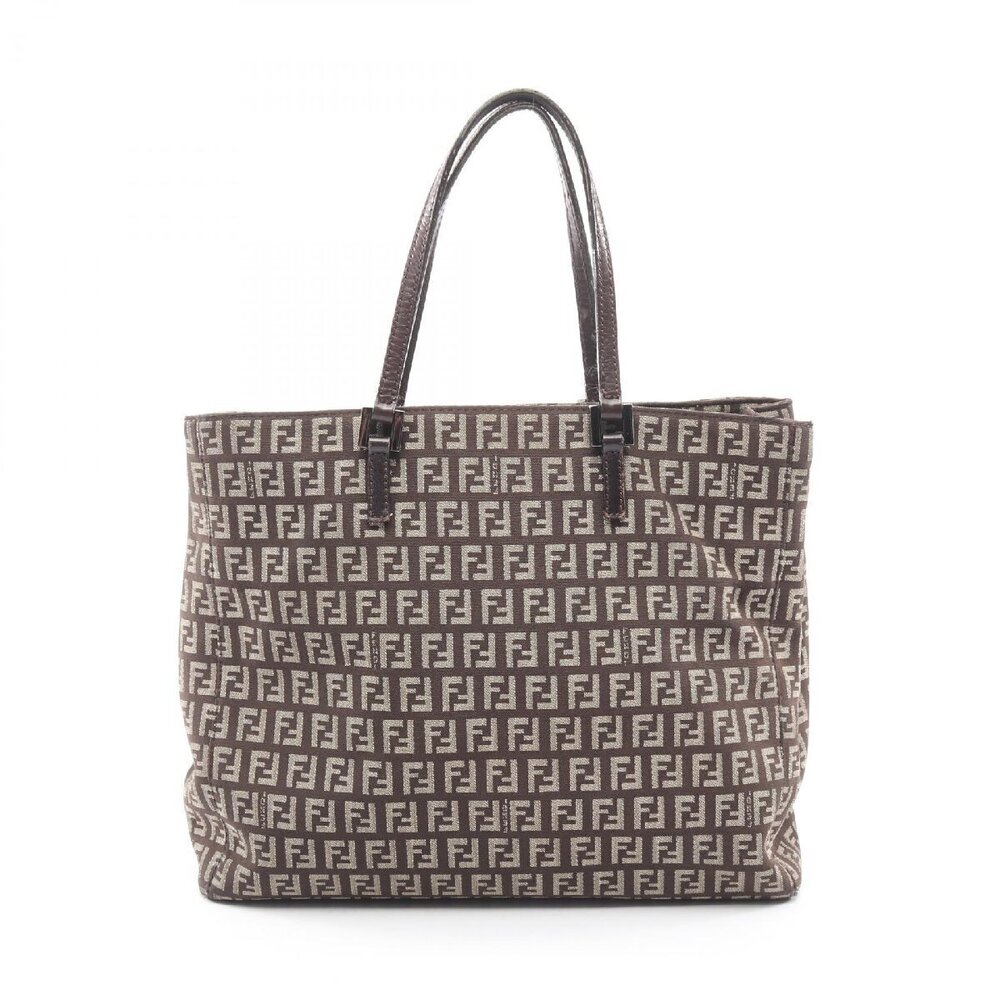 Fendi Zucchino Canvas Tote Bag